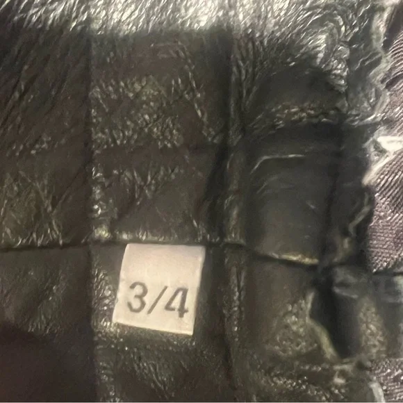 High Waist vegan Leather Trousers in Black Sz Small - Picture 6 of 6